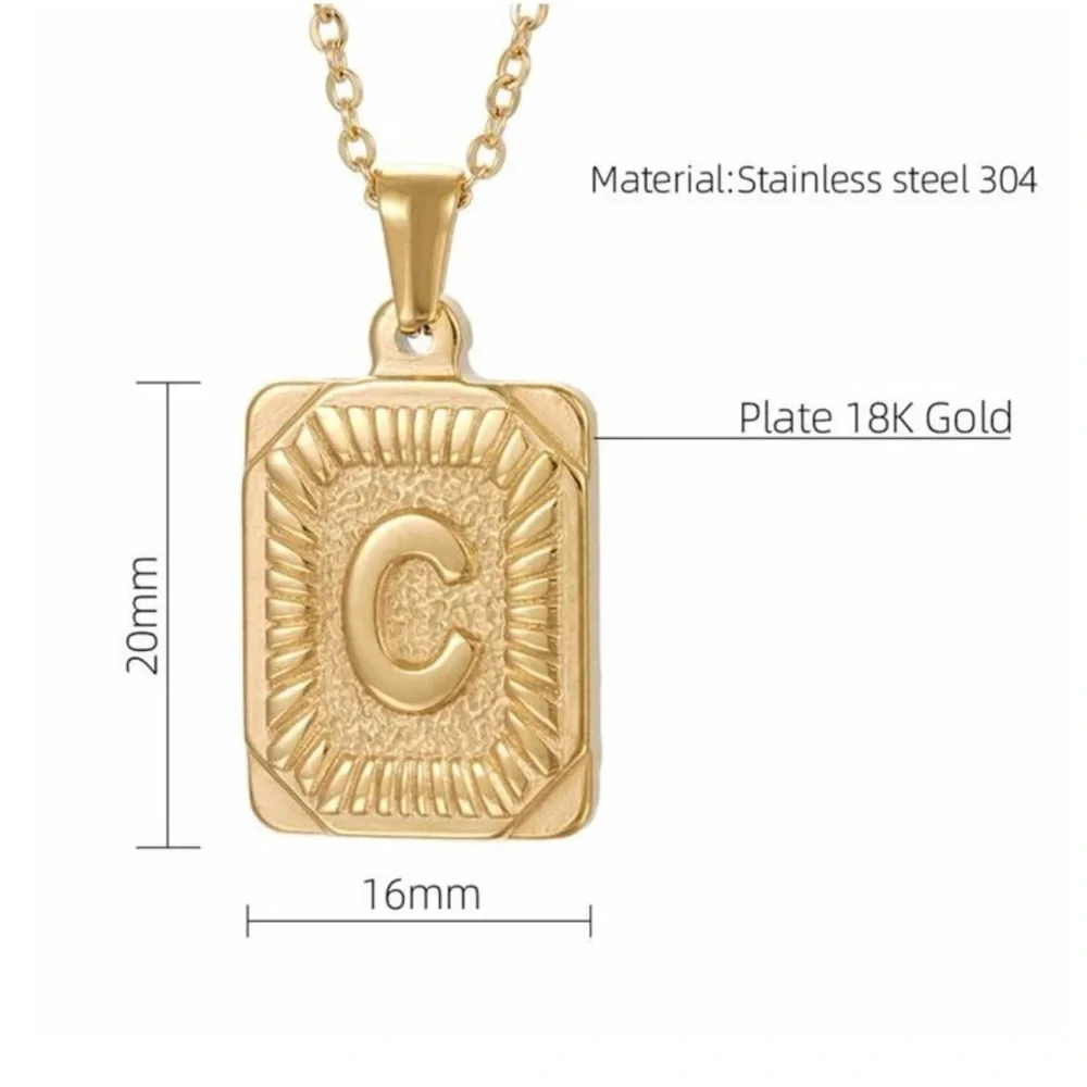 Luxe Golden [A] Bar Necklace - Picture 4 of 6